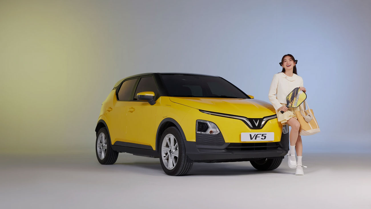 VinFast VF 5 màu Summer Yellow